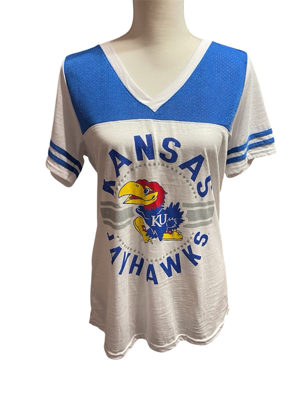 Creative Apparel Concepts Kansas University Jayhawks Fitted Graphic T-shirt XL